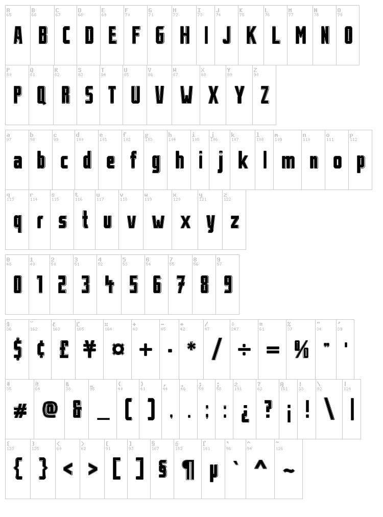 Stahlbetontraeger font map