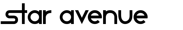 Star Avenue font