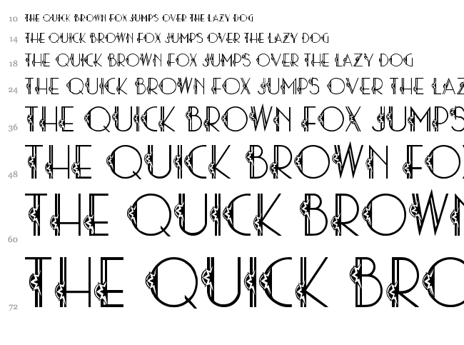Stardust 06 font waterfall