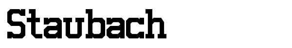 Staubach font