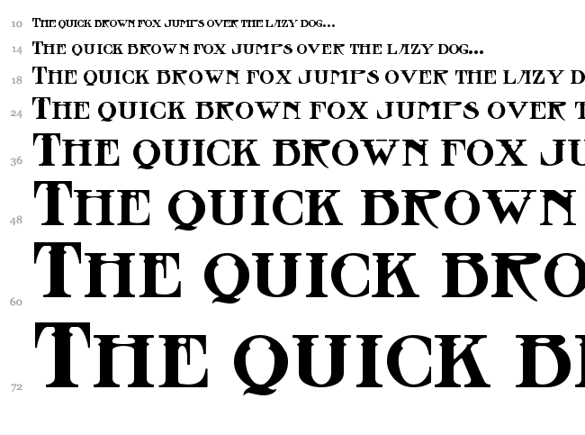 Stowaway font waterfall