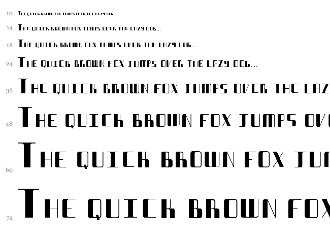 Streamway Compact font waterfall