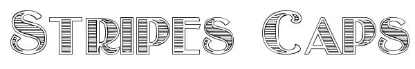 Stripes Caps font