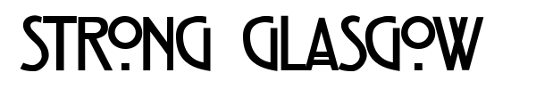 Strong Glasgow font