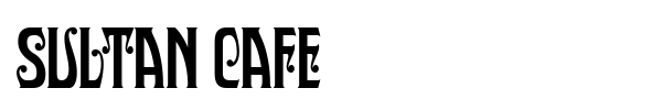 Sultan Cafe font preview
