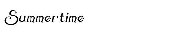Summertime font