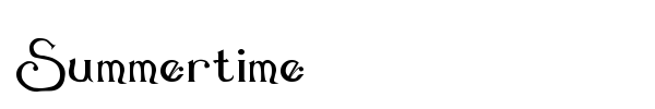 Summertime font preview
