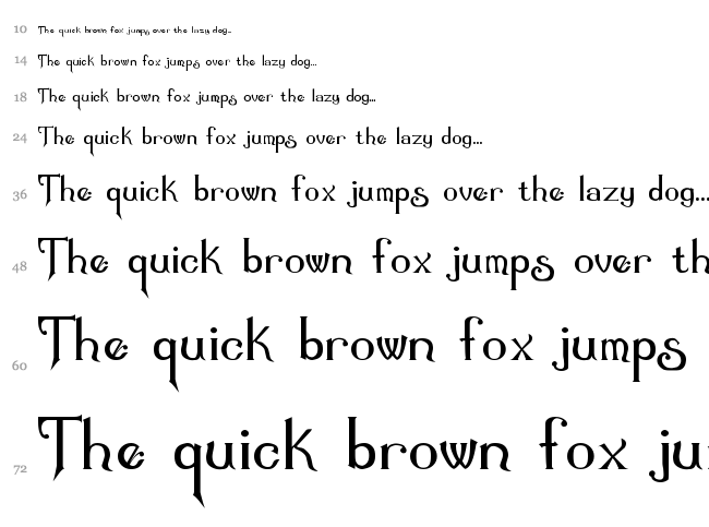 Summertime font waterfall