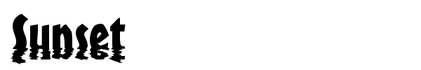 Sunset font