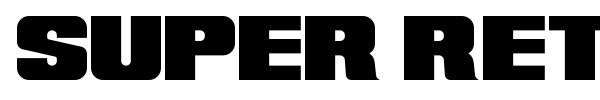 Super Retro M54 font