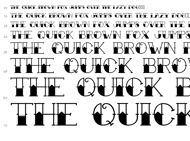 Tattoo Ink font waterfall