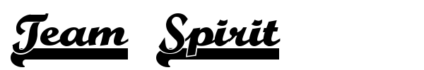 Team Spirit font