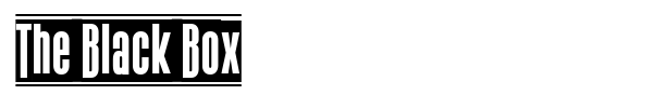 The Black Box font