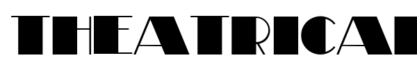 Theatrical font