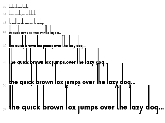Thiamine font waterfall