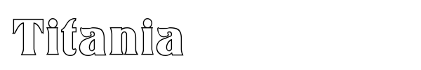 Titania font preview