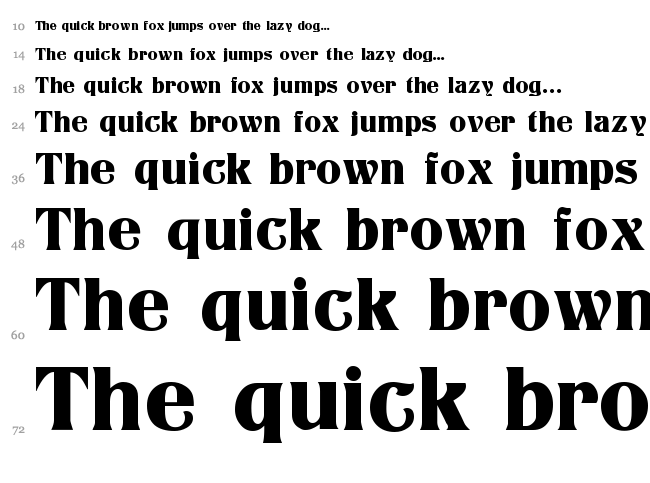 Titania font waterfall