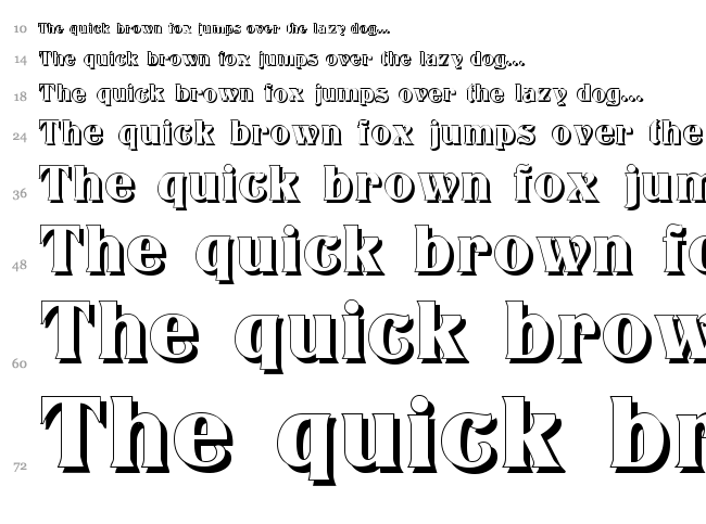 Titania font waterfall
