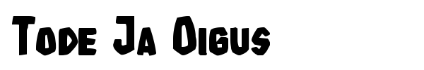 Tode Ja Oigus font