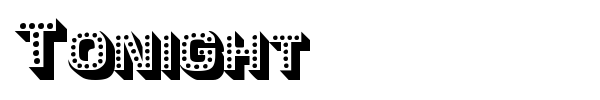 Tonight font