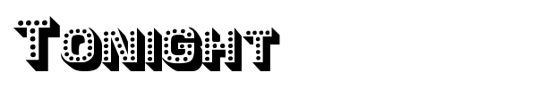 Tonight font preview