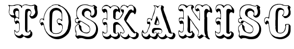 Toskanische Egyptienne Initialen font
