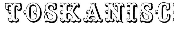 Toskanische Egyptienne Initialen font preview