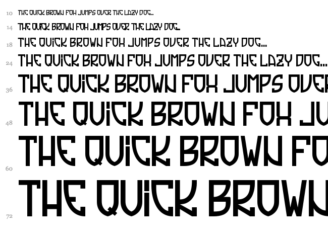 Tradizione font waterfall
