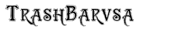 TrashBarusa font