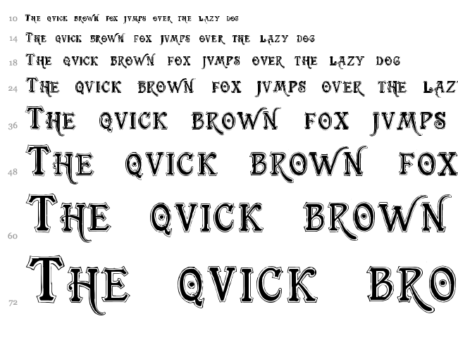 TrashBarusa font waterfall