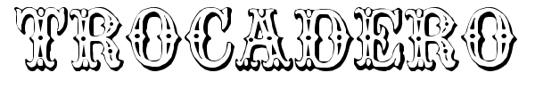 Trocadero font