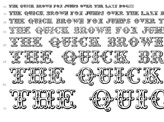 Tropicana font waterfall
