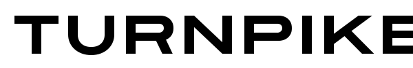 Turnpike font