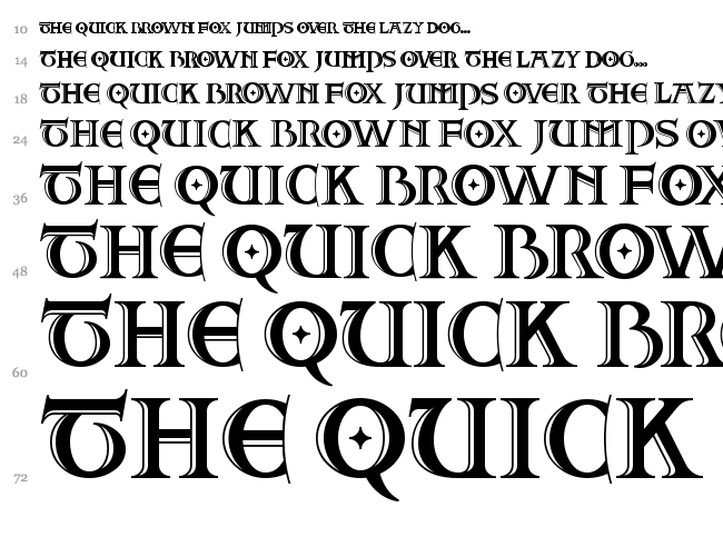 Two For Juan NF font waterfall