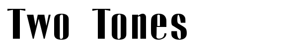 Two Tones font