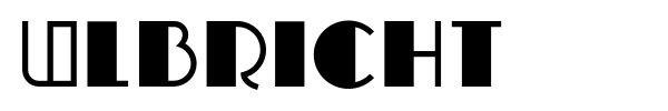 Ulbricht font