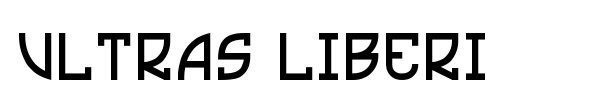 Ultras Liberi font