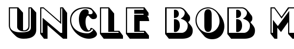 Uncle Bob MF font preview