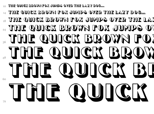 Uncle Bob MF font waterfall