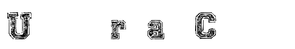 Universal College Draft font