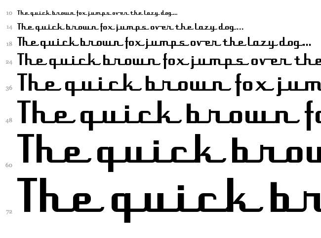 Uppen Arms NF font waterfall
