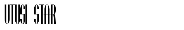 Utusi Star font