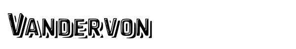 Vandervon font