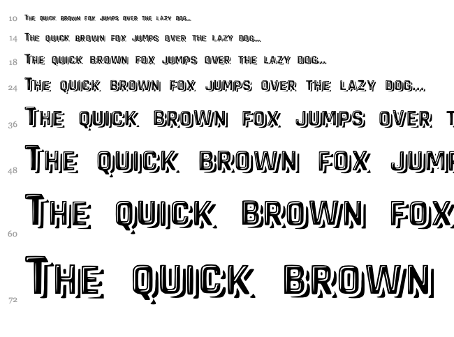 Vandervon font waterfall