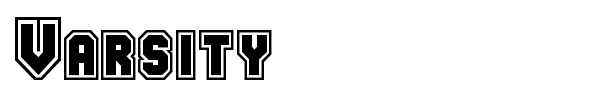 Varsity font