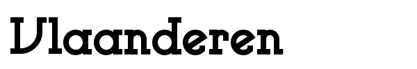 Vlaanderen font