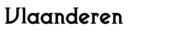 Vlaanderen font preview