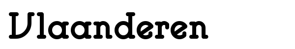 Vlaanderen font preview