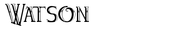 Watson font