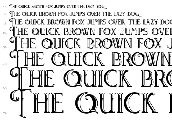 Watson font waterfall